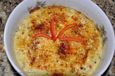 Ramp Grits Soufflé - Ramp It Up Cooking